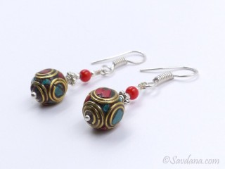 BdOD46 Boucles d’Oreille Tibétaines