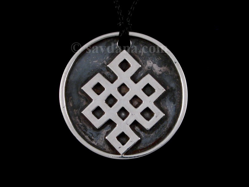 PA386 Pendentif Argent Massif Noeud sans Fin