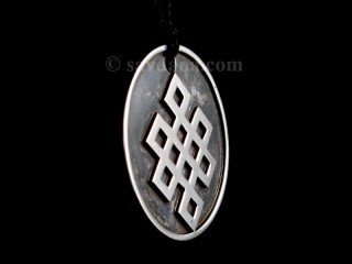 PA386 Pendentif Argent Massif Noeud sans Fin