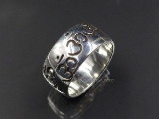 BA350 Bague Argent Massif Om