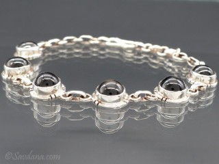 BrA99 Bracelet Argent Massif Onyx